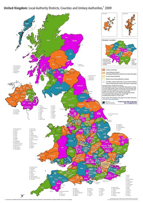 list of uk districts.